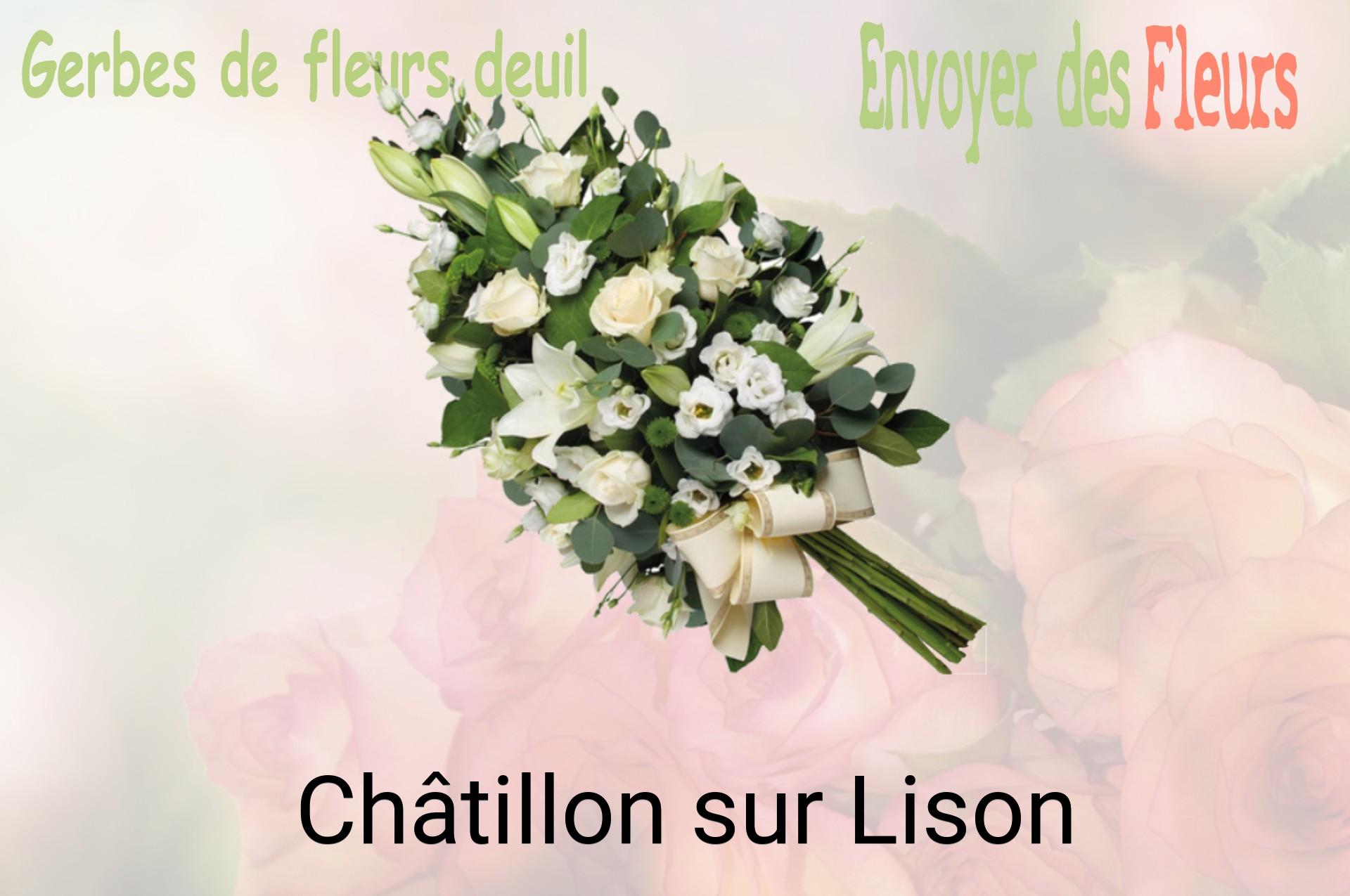 Gerbe de fleurs de deuil livrée à Châtillon-sur-Lison